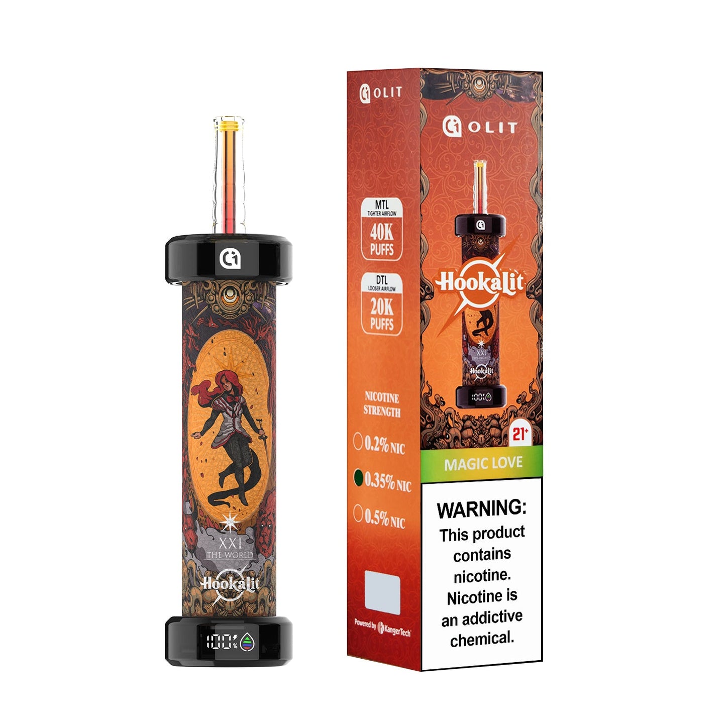 OLIT Hookalit 40K Disposable E-Hookah Device - 40000 Puffs