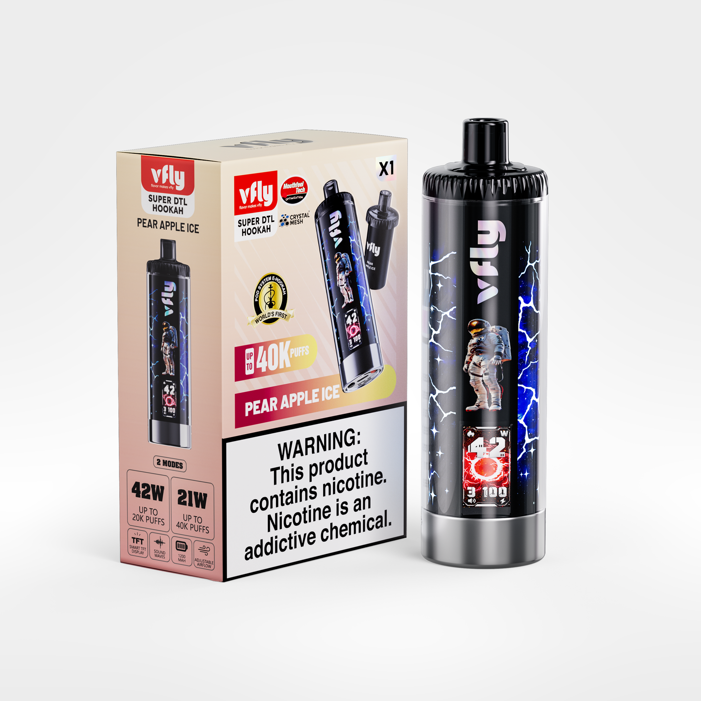 VFLY Super DTL Hookah 40K Disposable E-Hookah KIT - 40000 Puffs