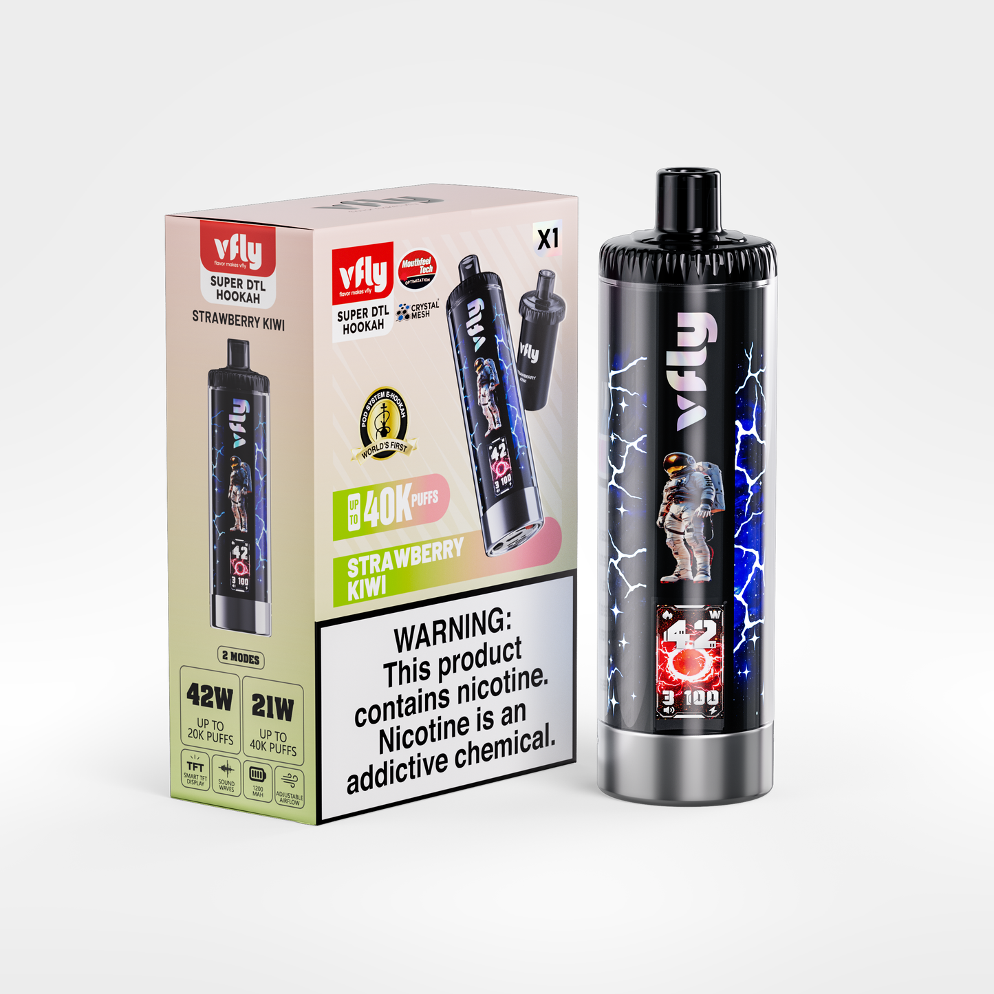 VFLY Super DTL Hookah 40K Disposable E-Hookah KIT - 40000 Puffs