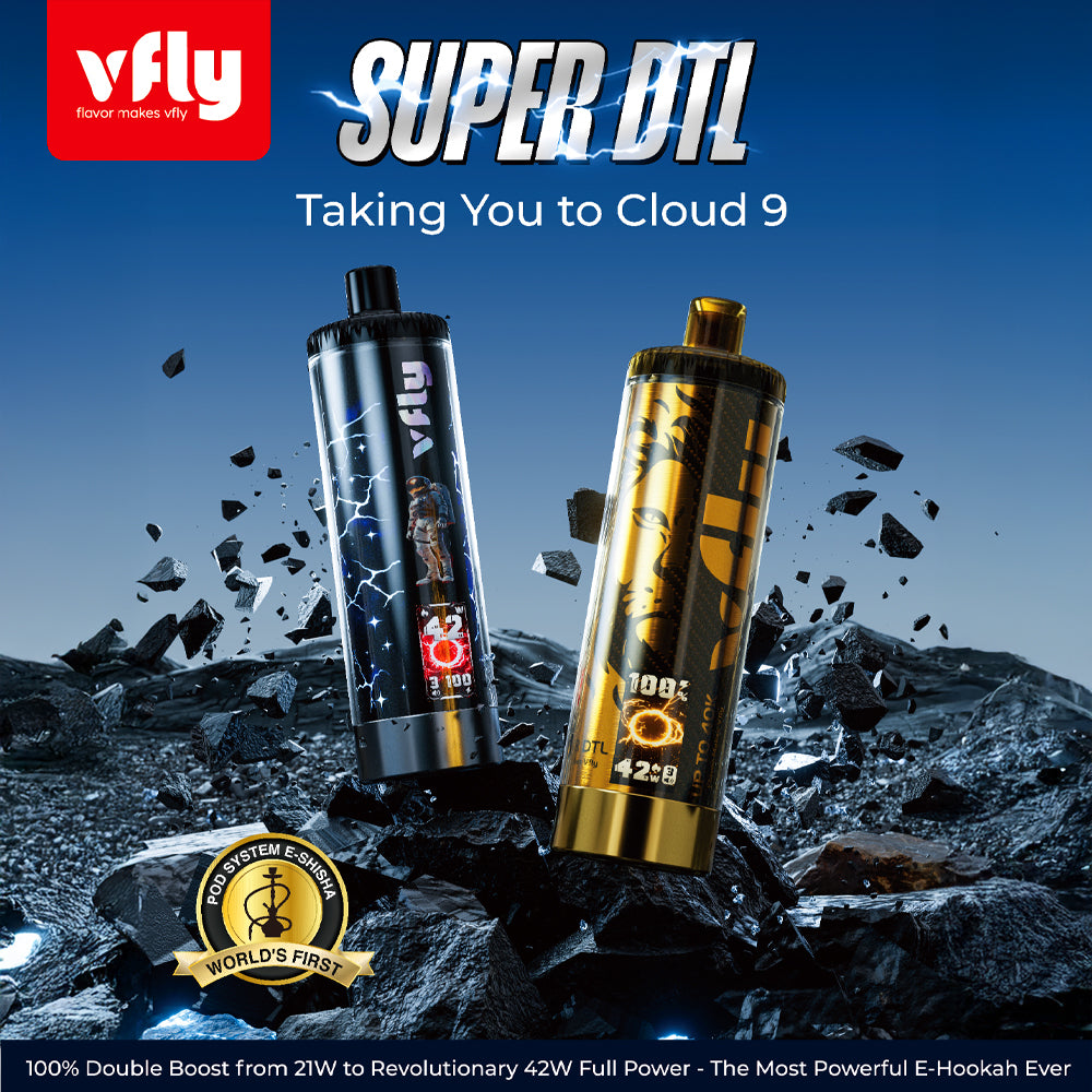 VFLY Super DTL Hookah 40K Disposable E-Hookah KIT - 40000 Puffs