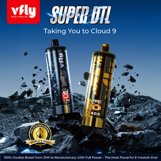 VFLY Super DTL Hookah 40K Disposable E-Hookah KIT - 40000 Puffs