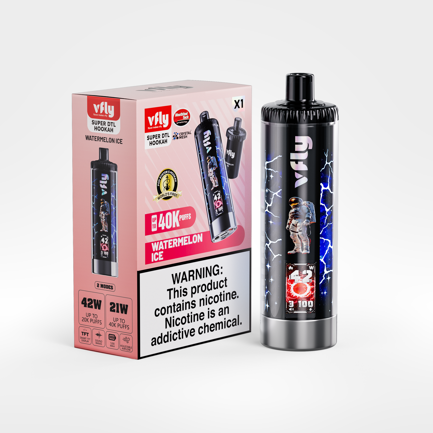 VFLY Super DTL Hookah 40K Disposable E-Hookah KIT - 40000 Puffs