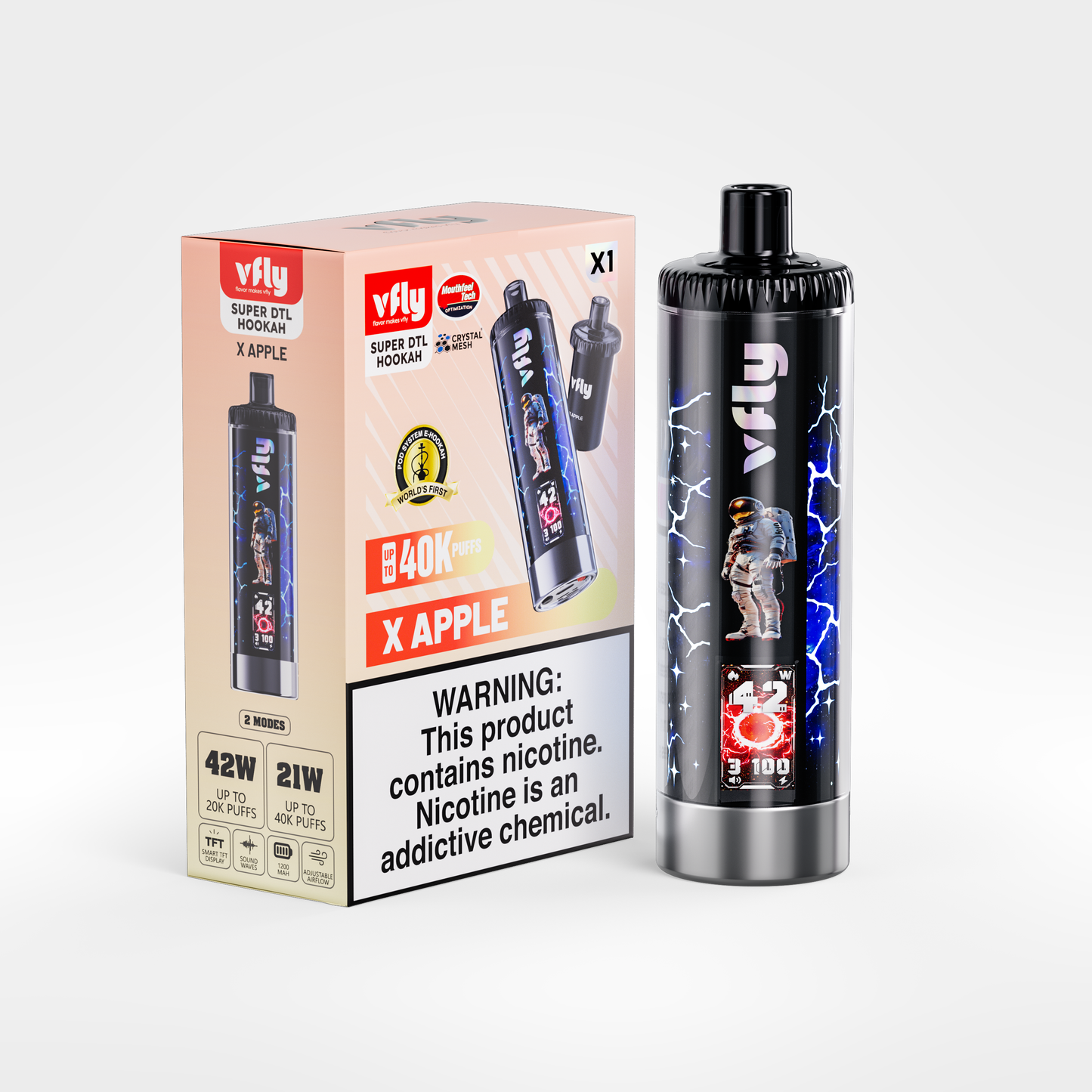 VFLY Super DTL Hookah 40K Disposable E-Hookah KIT - 40000 Puffs
